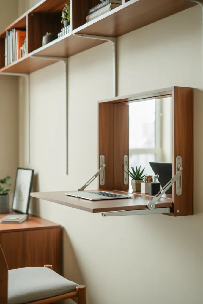 Add Fold-Down Desks or Tables