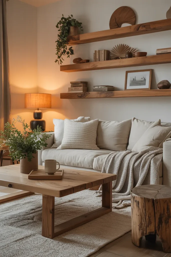 Add Natural Wood Elements for Warmth