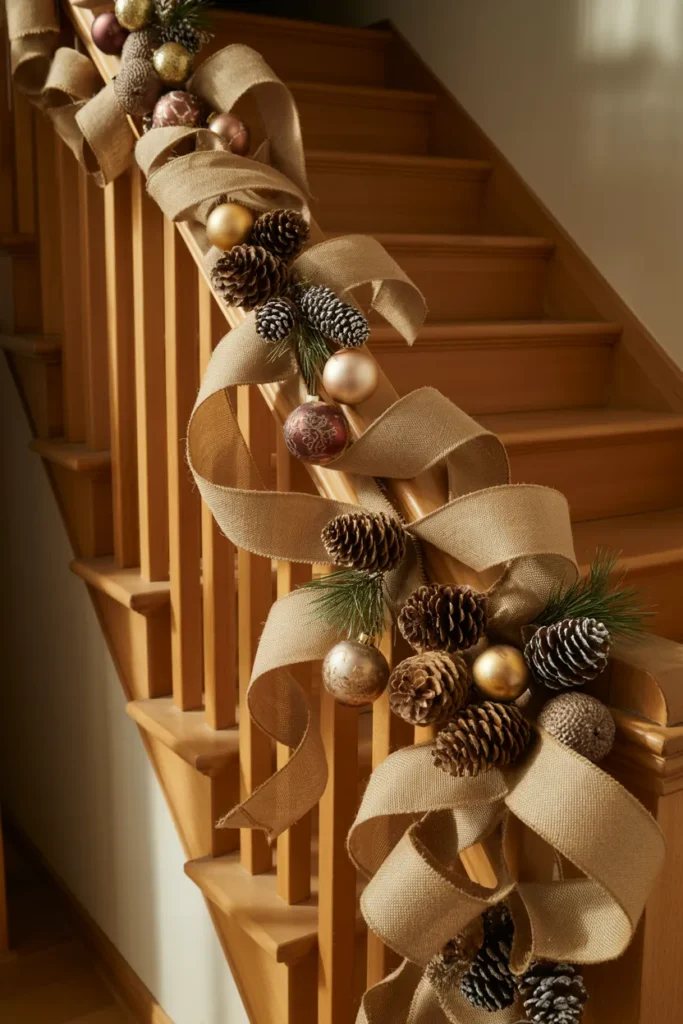 Burlap Ribbon Garland