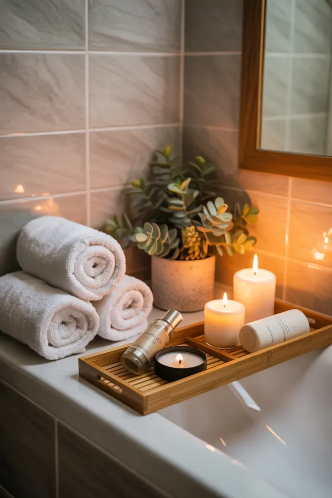 Create a Relaxing Bathroom Spa Corner