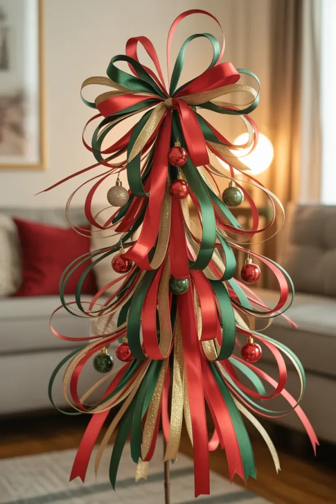 Festive Ribbon Tree Topper