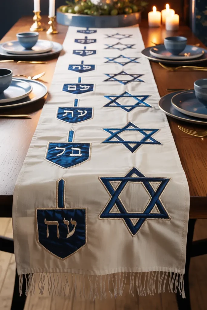 Glittery Hanukkah Star Wall Art