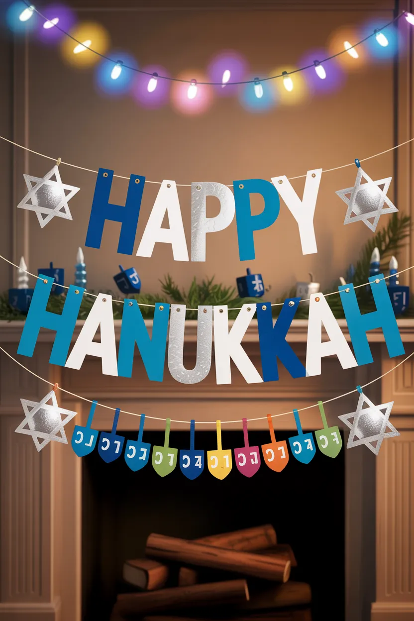 Hanukkah DIY Banner