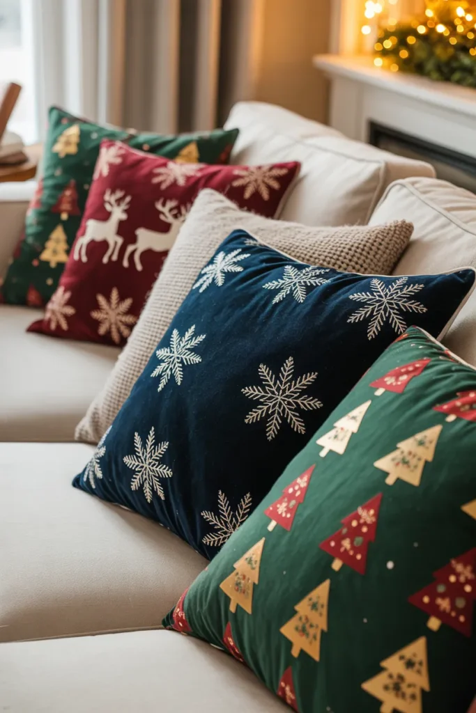 Holiday Themed Throw Pillows