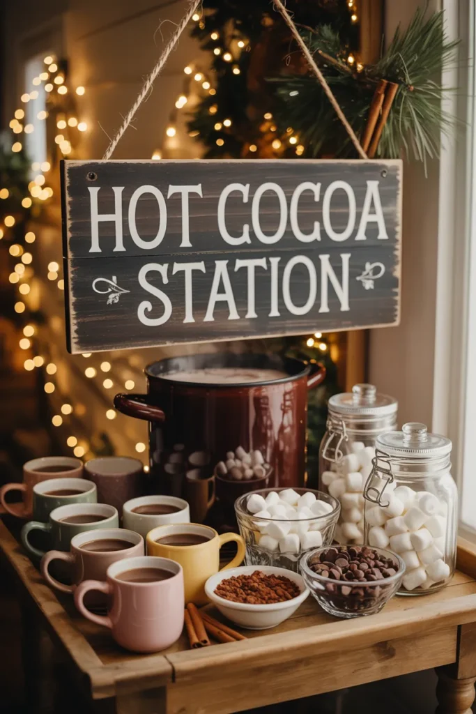 Hot Cocoa Station Sign