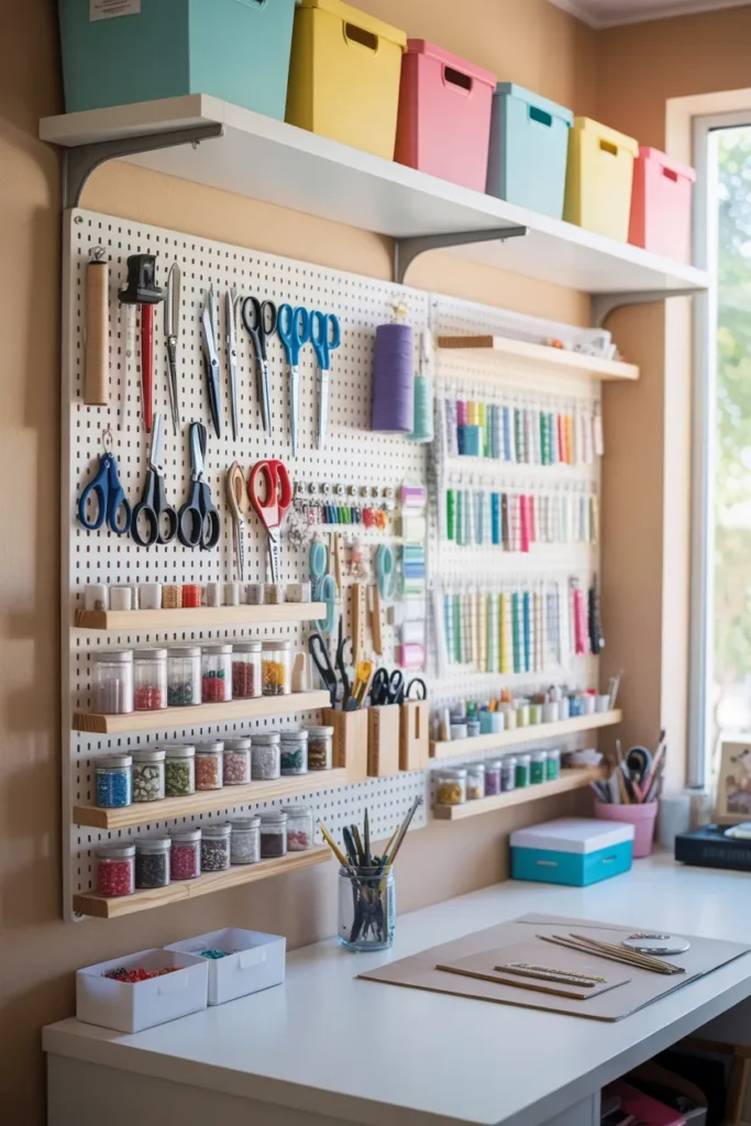 Install Pegboards for Organized Walls