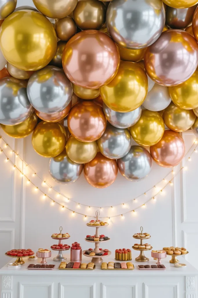 Metallic Balloon Garland