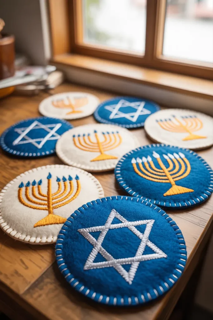 Painted Mason Jar Candle Holders