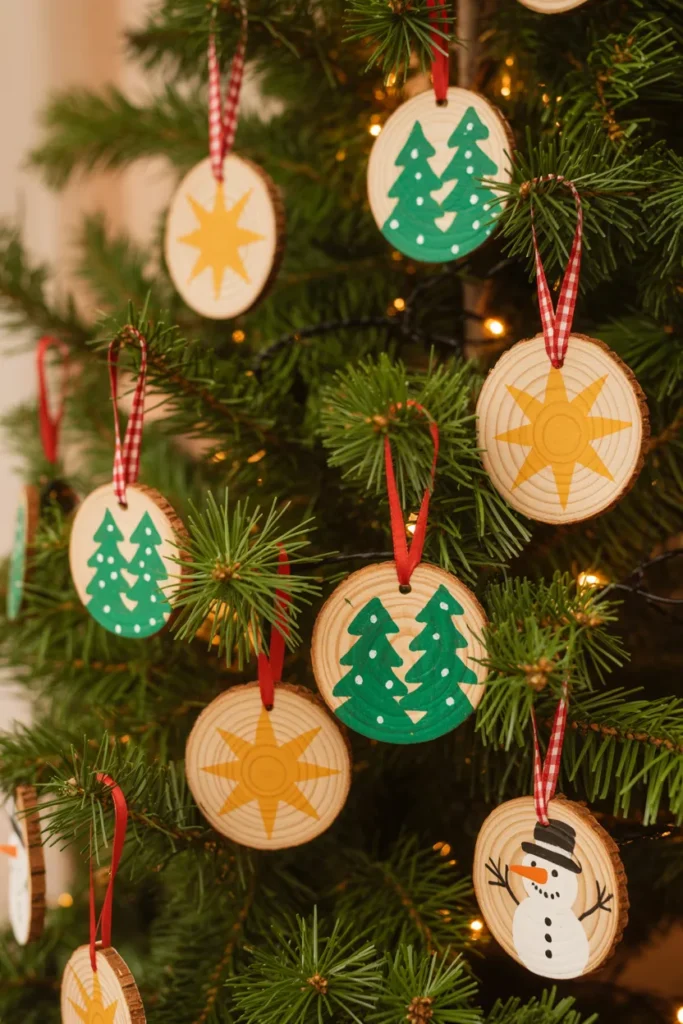 Painted Wooden Ornaments
