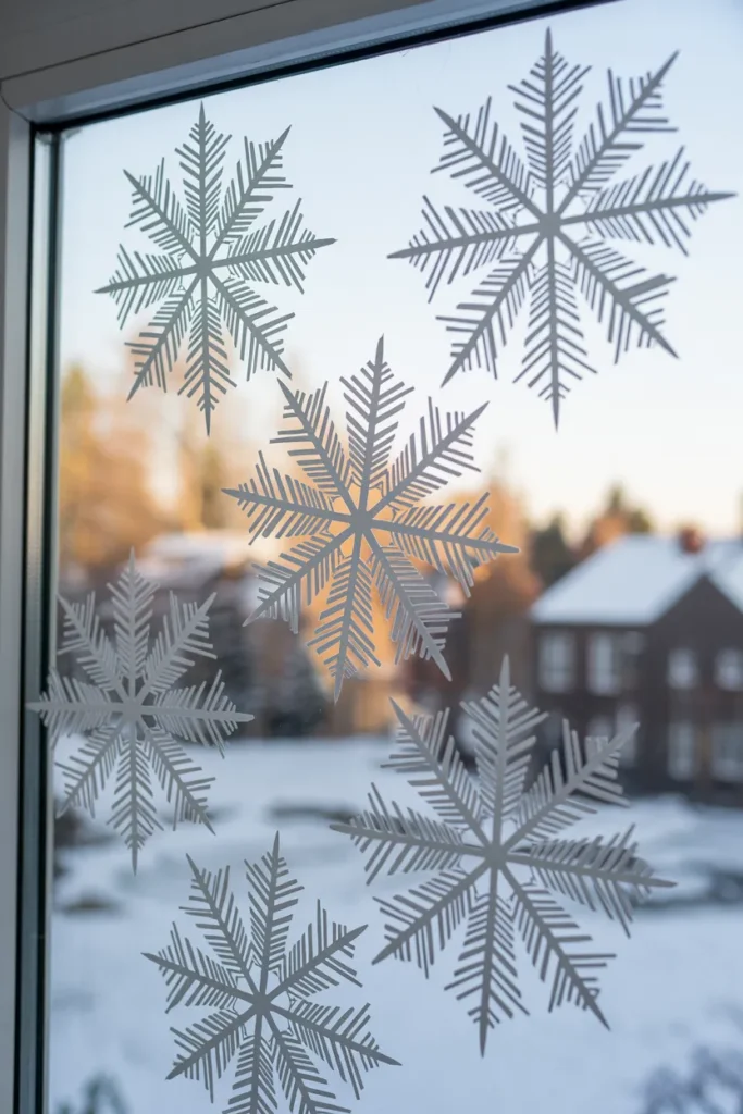 Paper Snowflake Window Décor