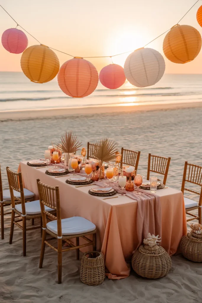 Sunset Beach Baby Shower