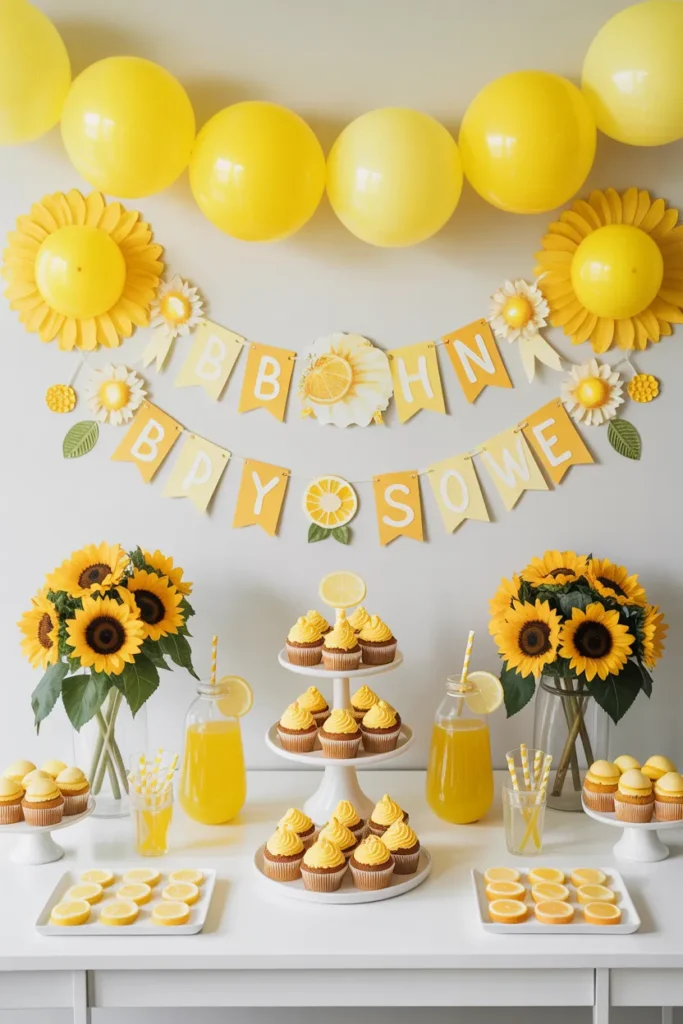 Sunshine Yellow Baby Shower