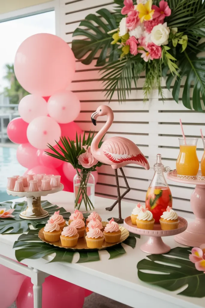 Tropical Flamingo Baby Shower