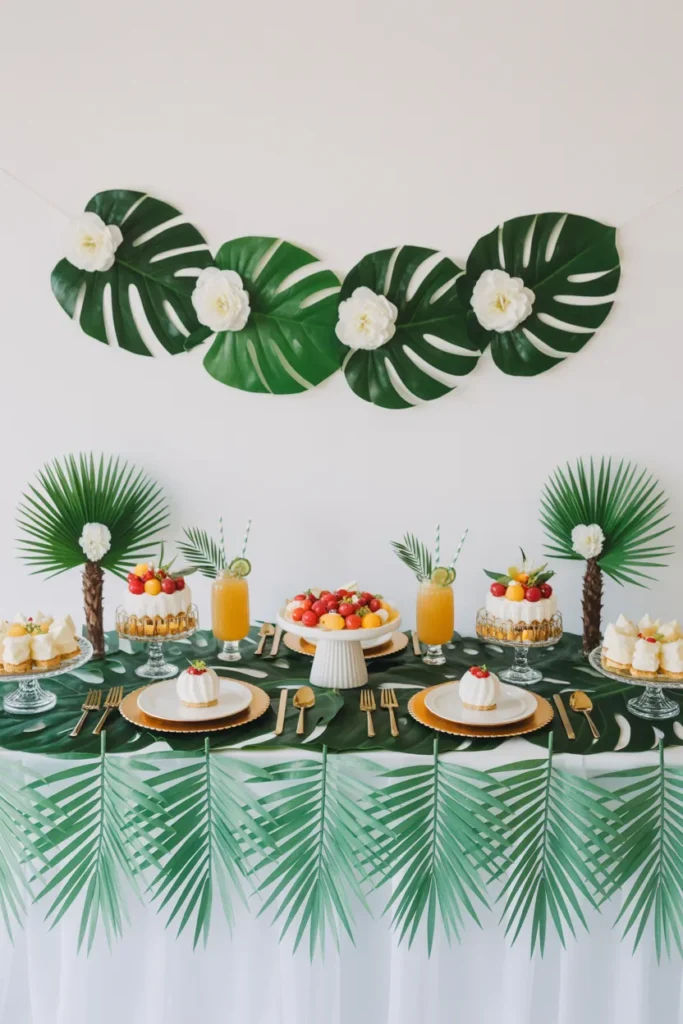 Tropical Palm Leaf Baby Shower