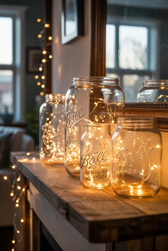Twinkling Fairy Light Jars