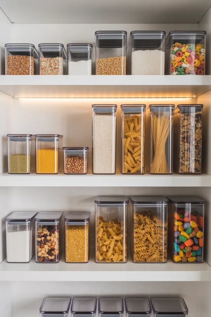Use Clear Storage Containers