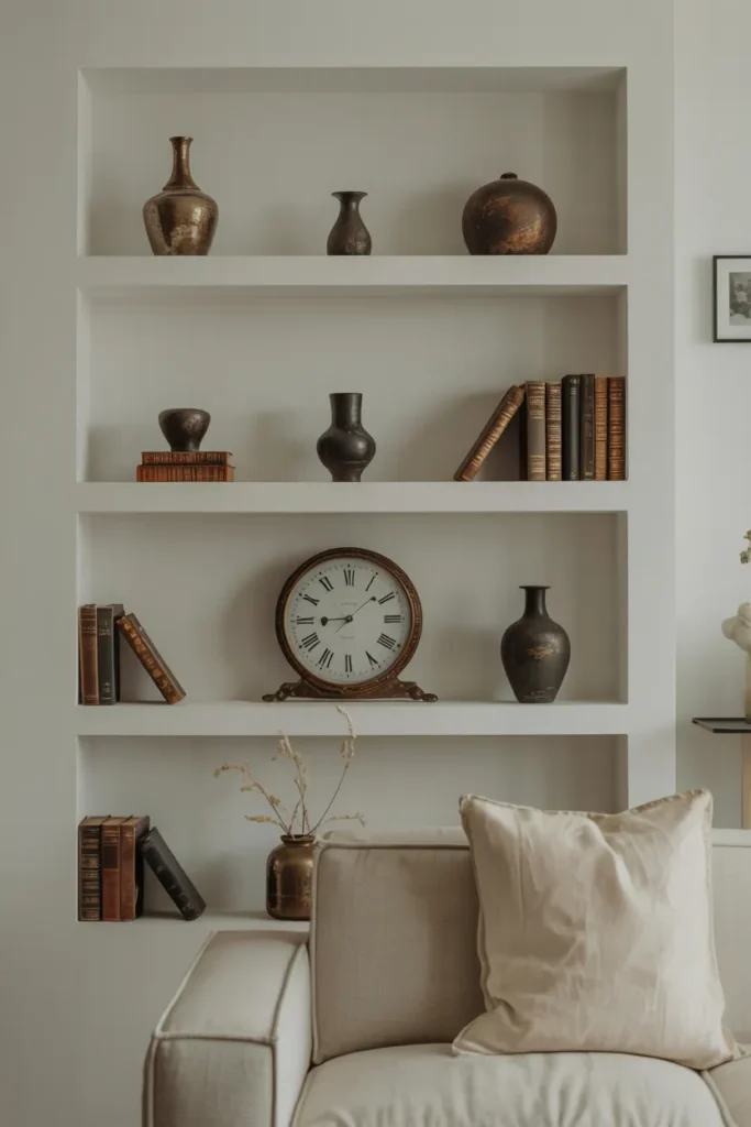 Vintage Decor Accents in a Modern Minimal Home