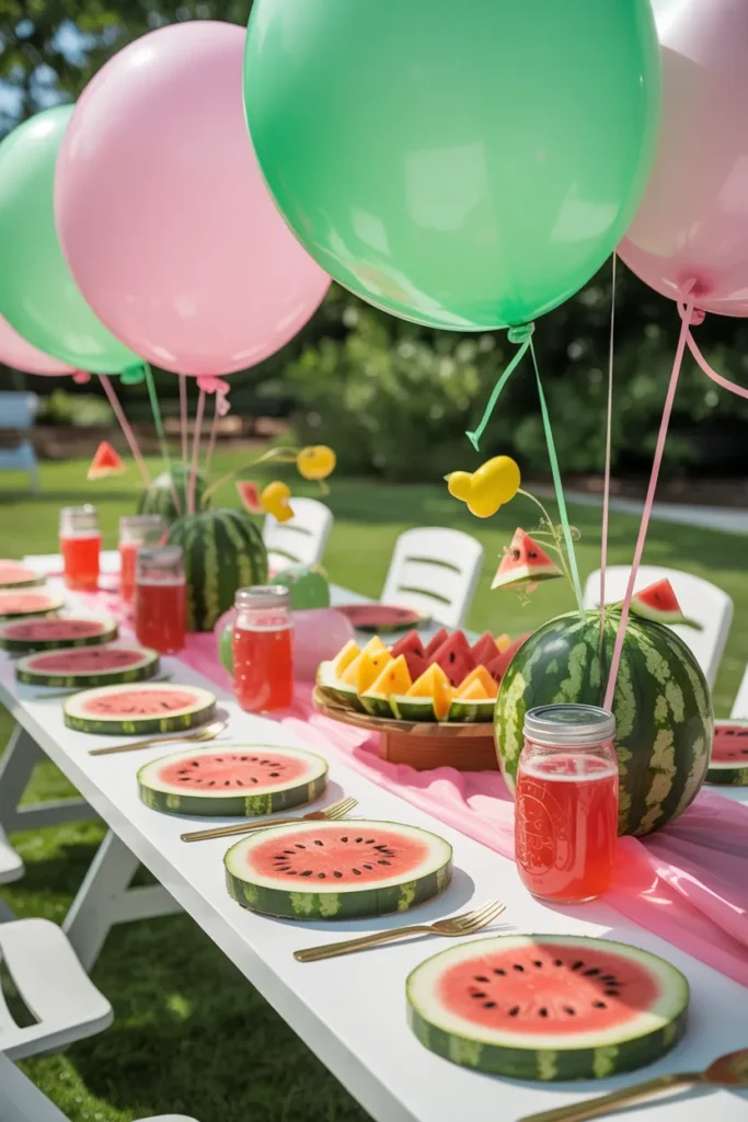 Watermelon Inspired Baby Shower Decor