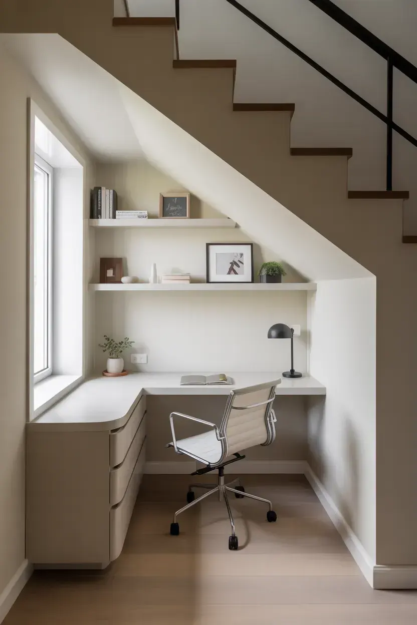 Built-In Desk Space