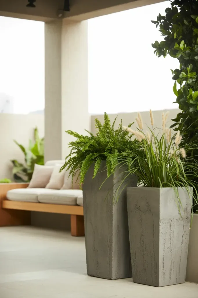 Concrete Industrial Planters