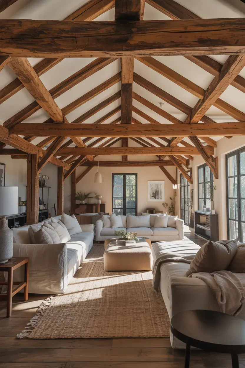 Exposed Wood Beams