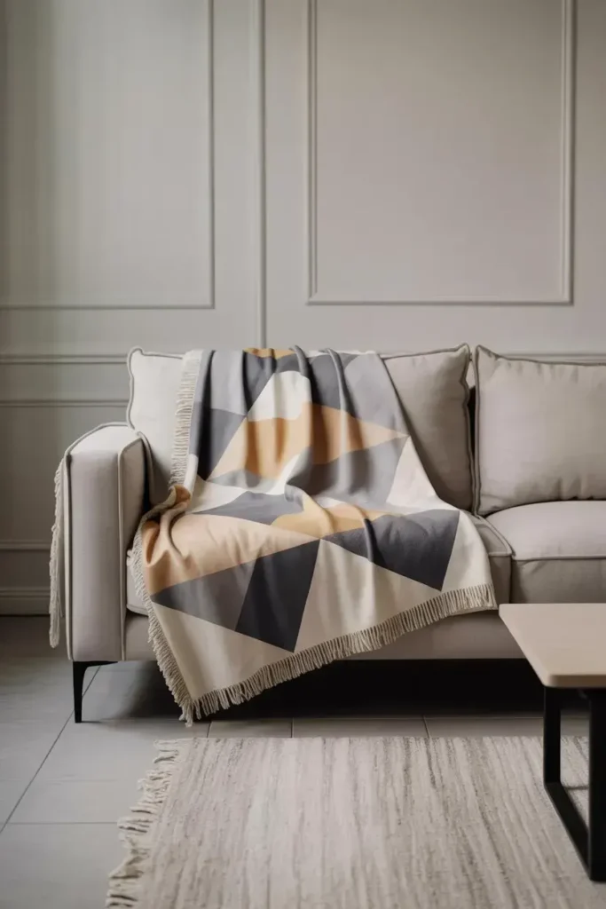Geometric Throw Blankets
