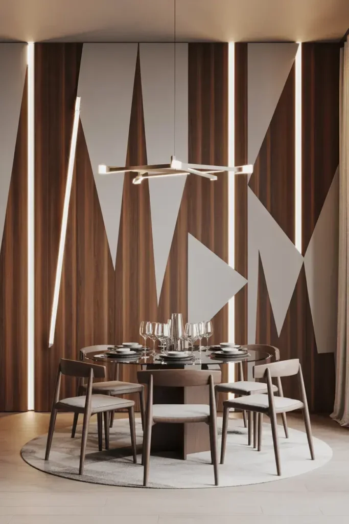 Geometric Wood Paneling