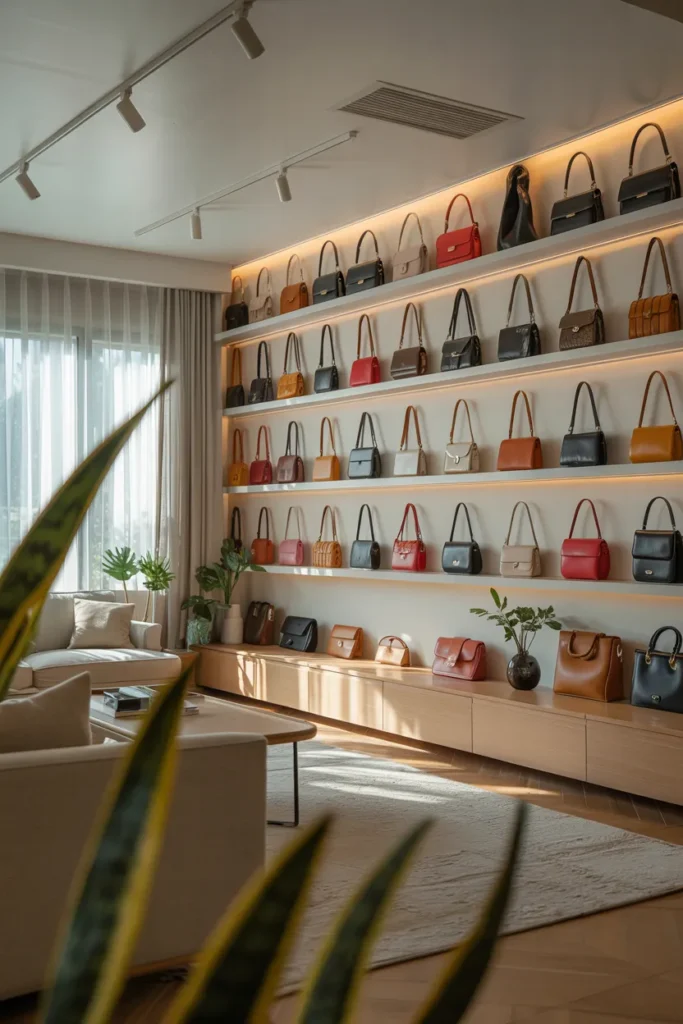 Purse Display Wall