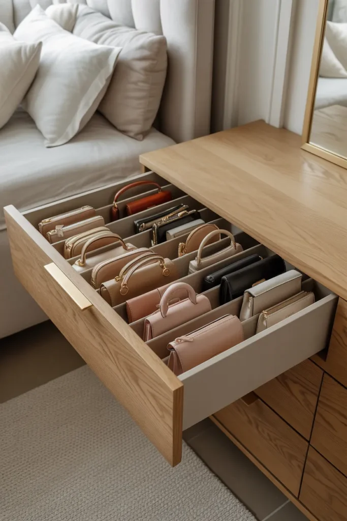 Purse-Organizing Drawer Inserts