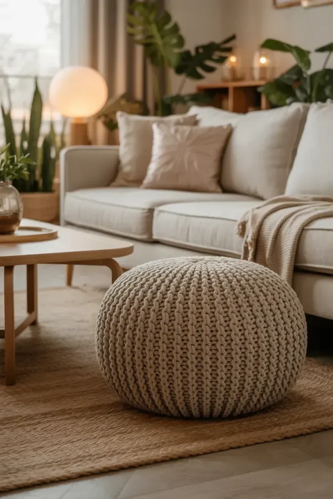 Soft Knit Poufs