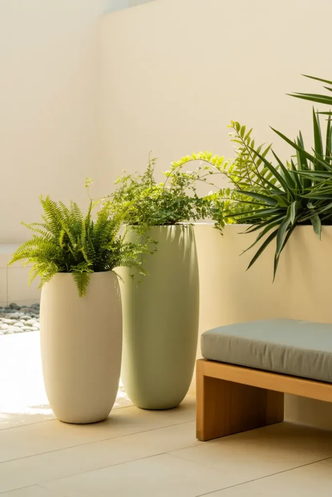 Tall Ceramic Planters