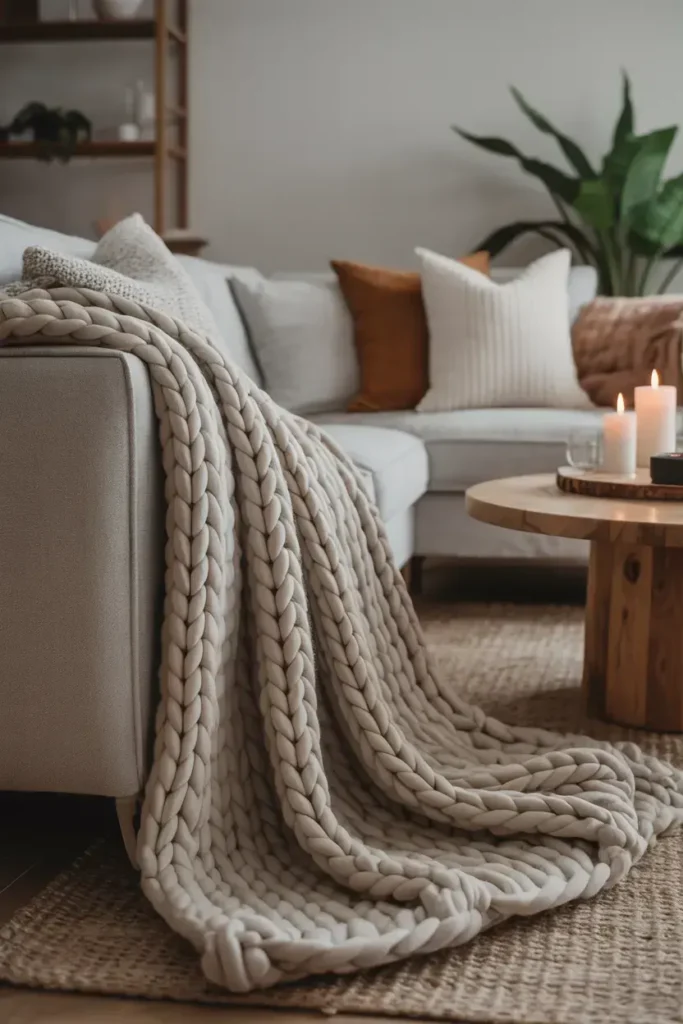 Textured Throw Blankets