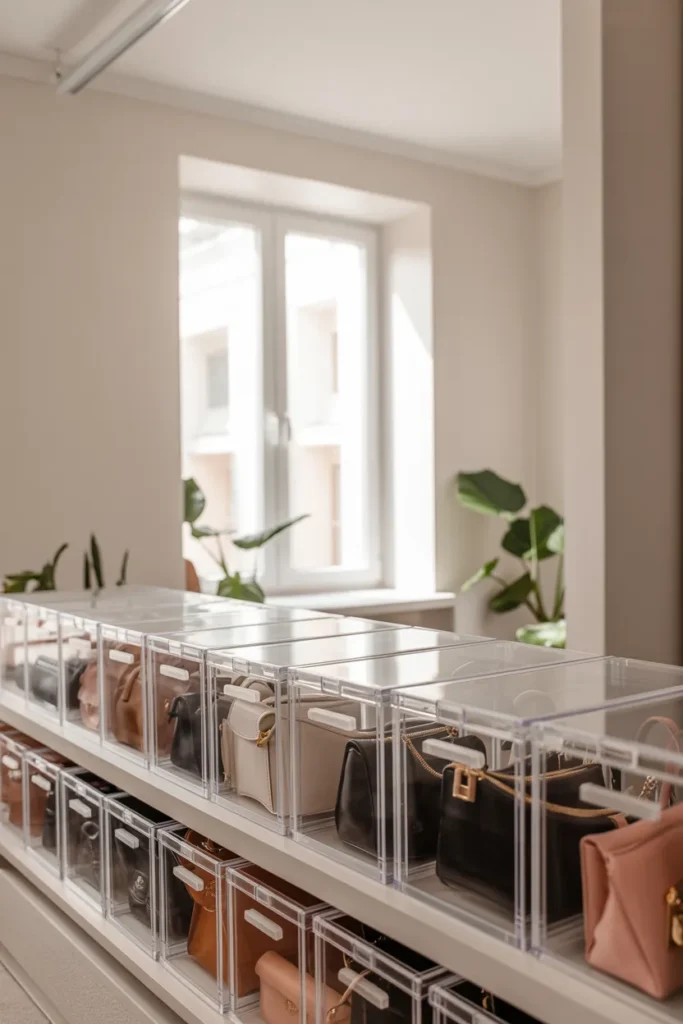 Transparent Purse Storage Boxes