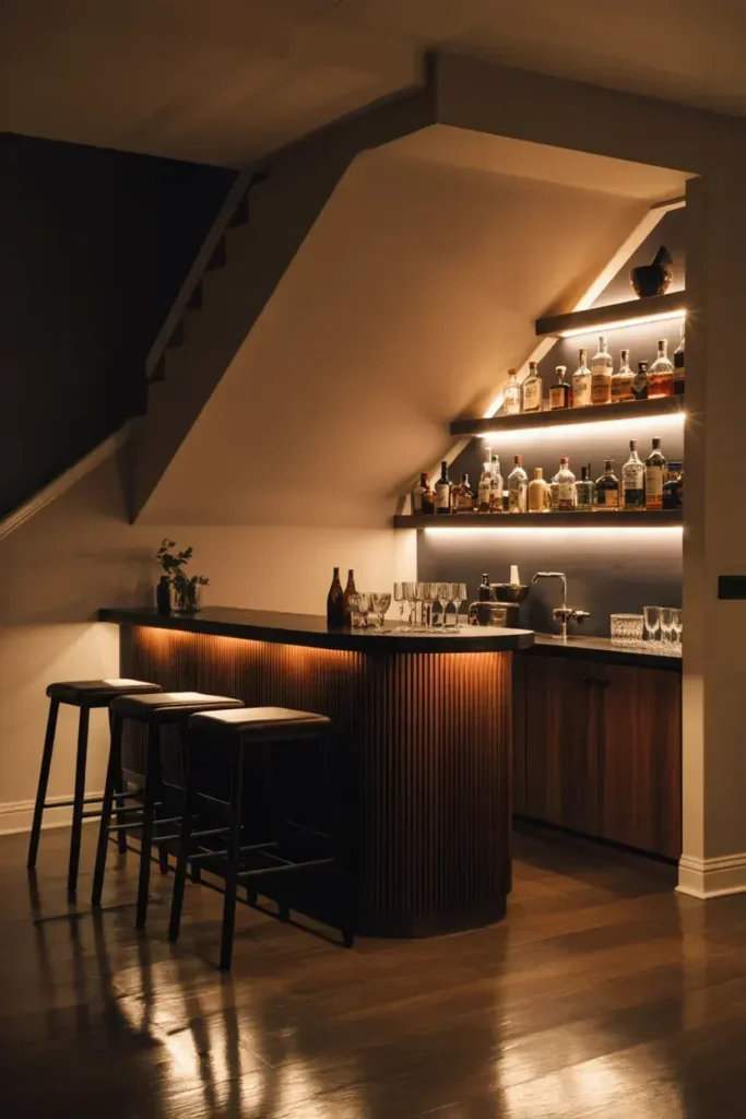 Under-Stairs Home Bar