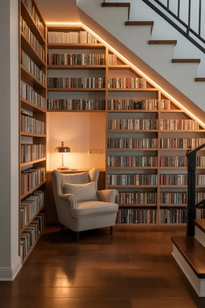 Under-Stairs Library