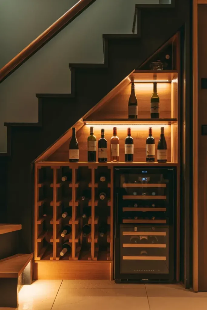 Under-Stairs Wine Storage
