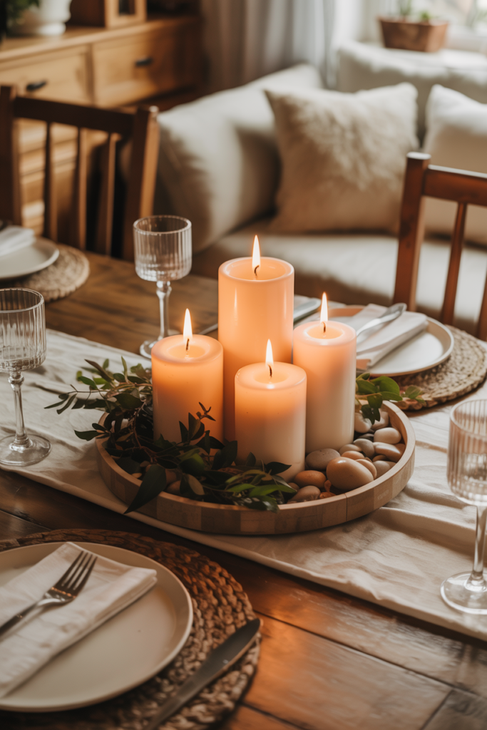 Rustic Candle Centerpiece