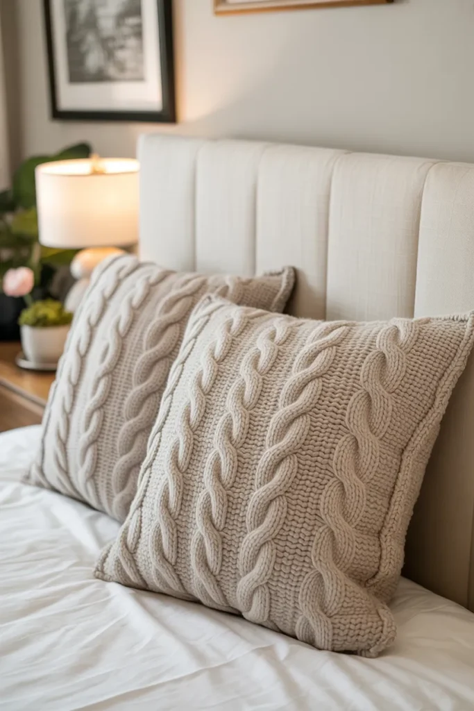 Cable Knit Cushions