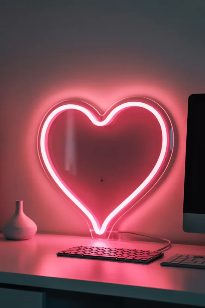 Heart-Shaped Neon Sign