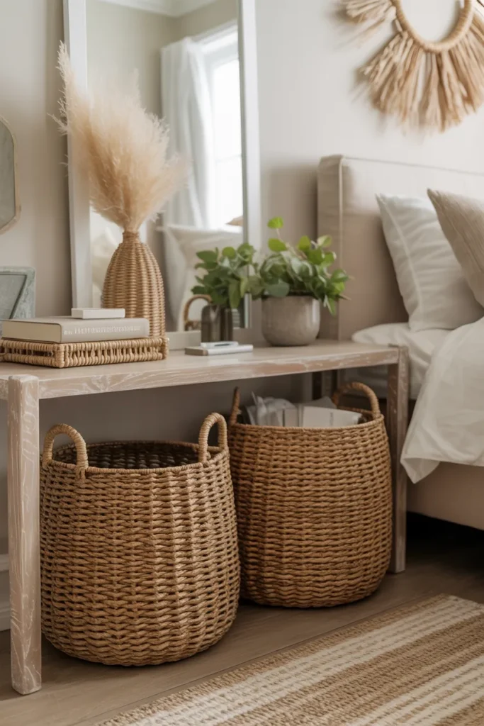Hidden Storage Baskets