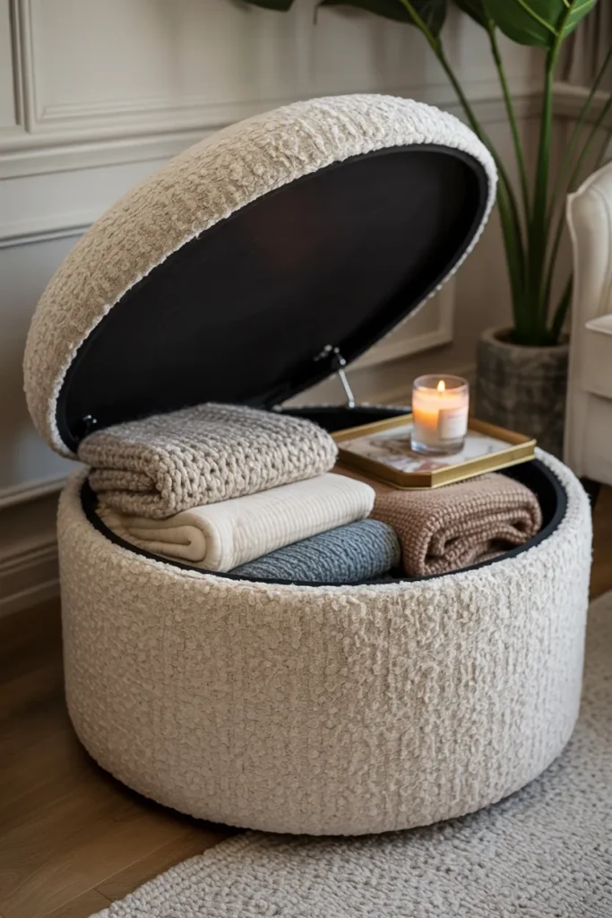 Hidden Storage Ottomans