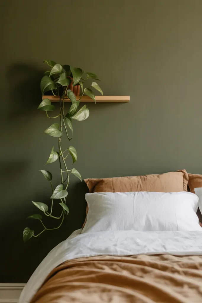 Olive Green Accent Walls