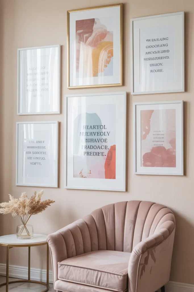Pastel Gallery Wall