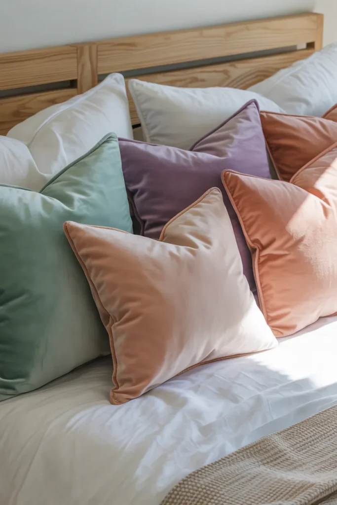 Pastel Velvet Pillows