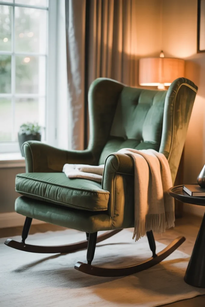 Plush Velvet Rocker