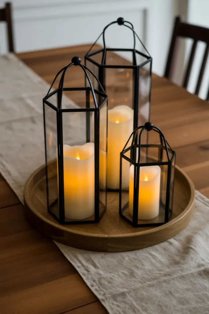 Rustic Lantern Trio