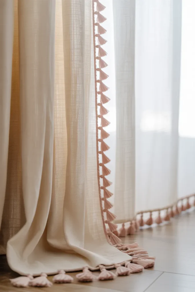 Tassel Trim Curtains