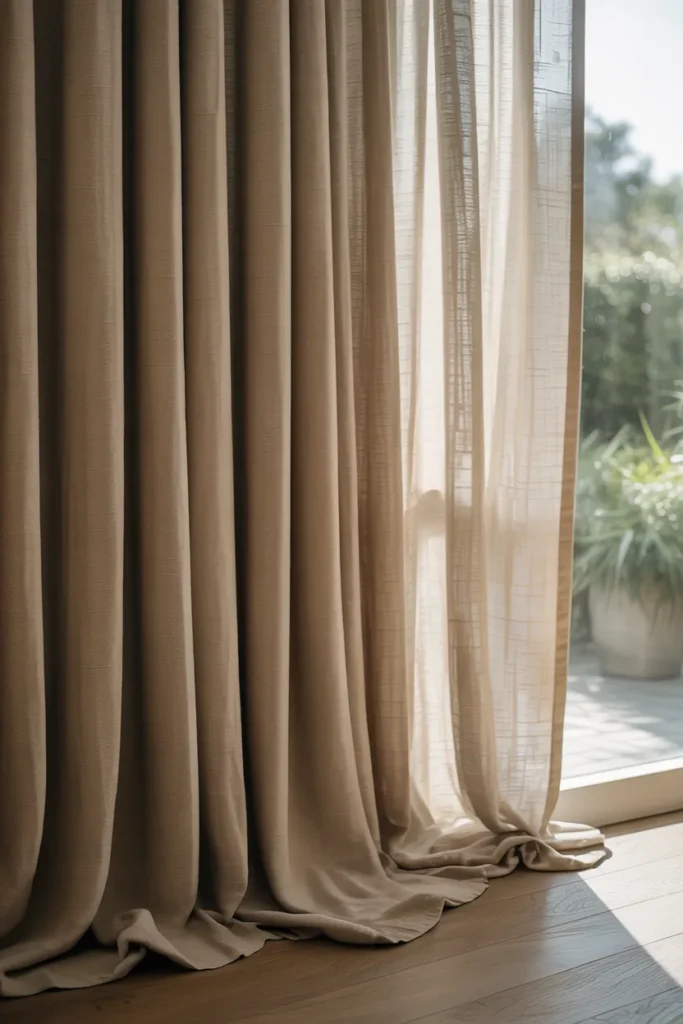 Textured Linen Drapes