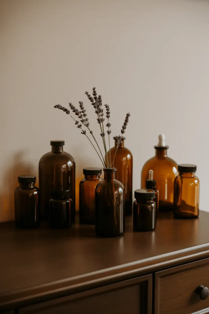 Warm Amber Glassware