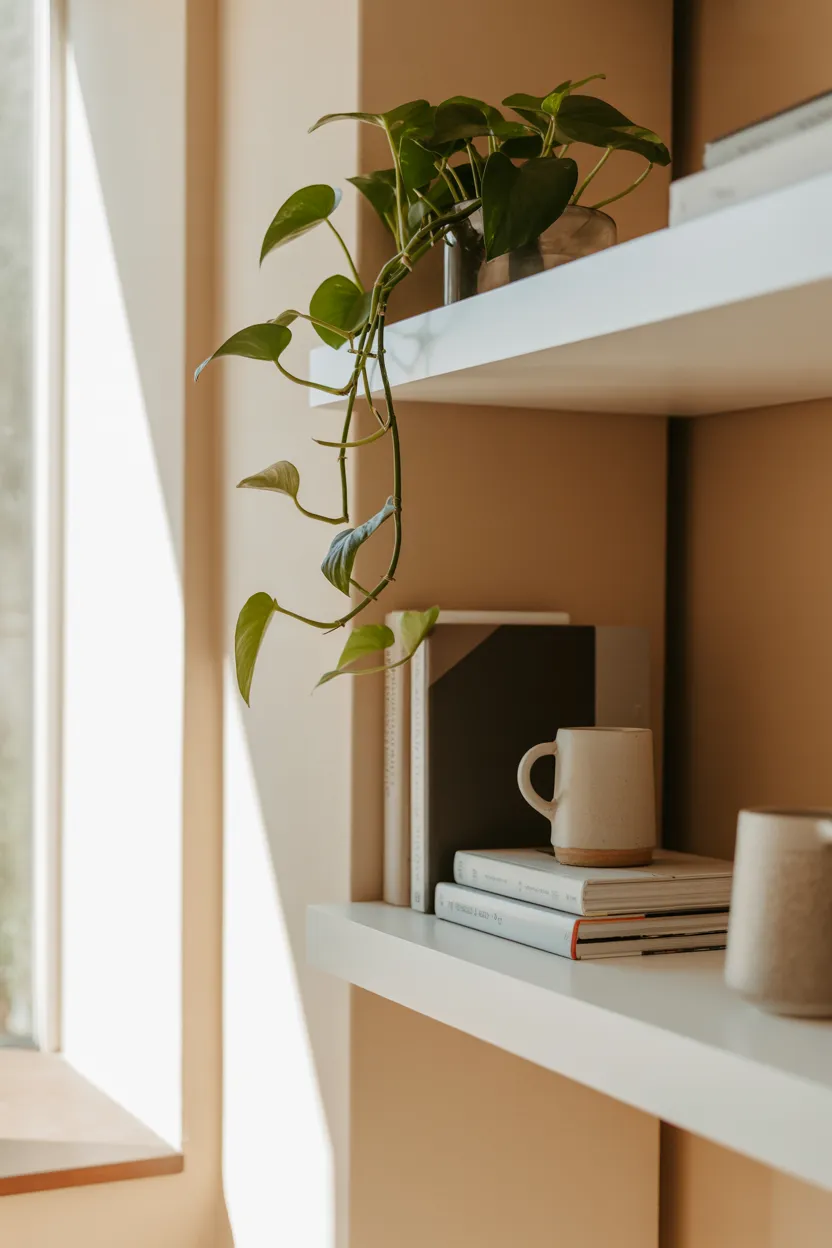 floating corner shelves